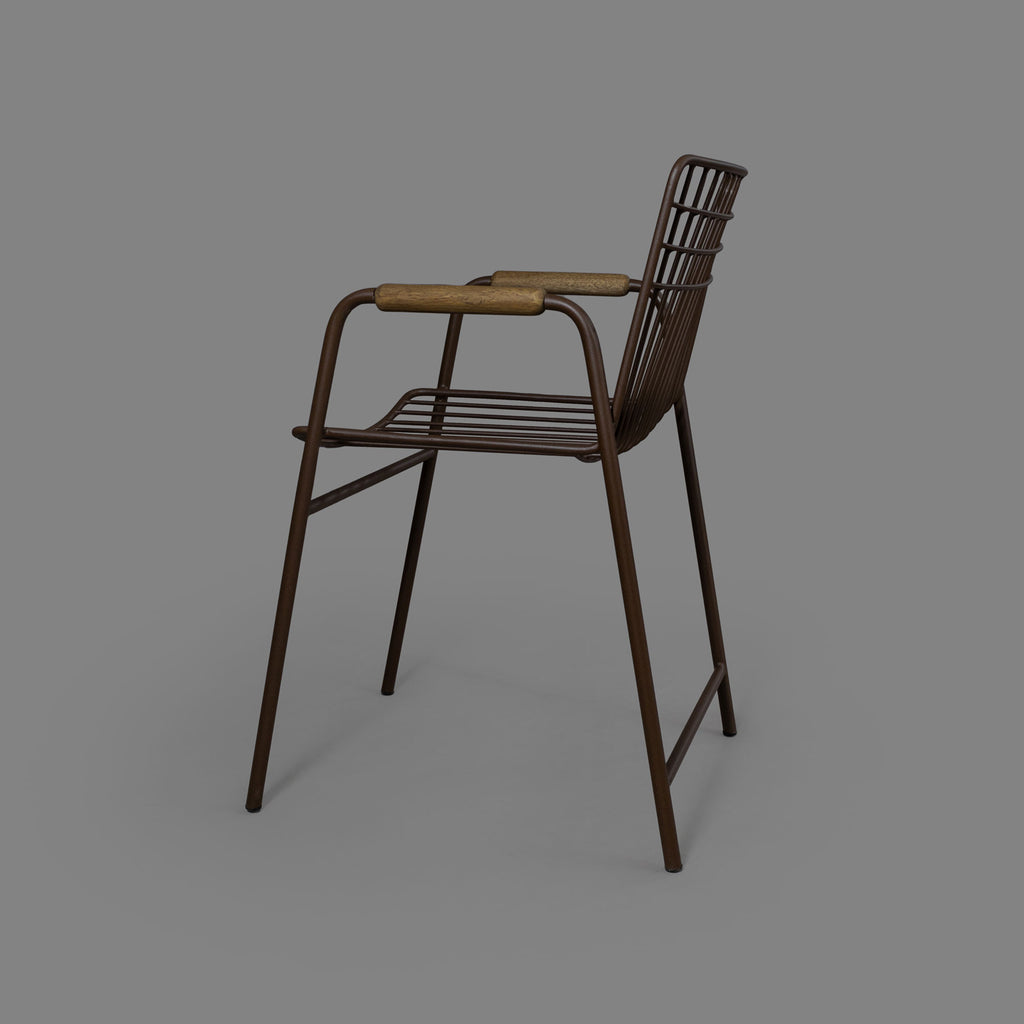 Silla con Brazos Nau Metal