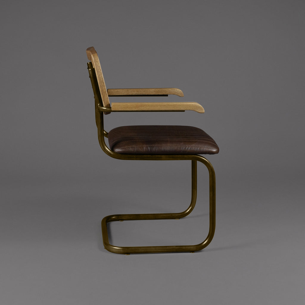 Silla con Brazos Tissu Cuero