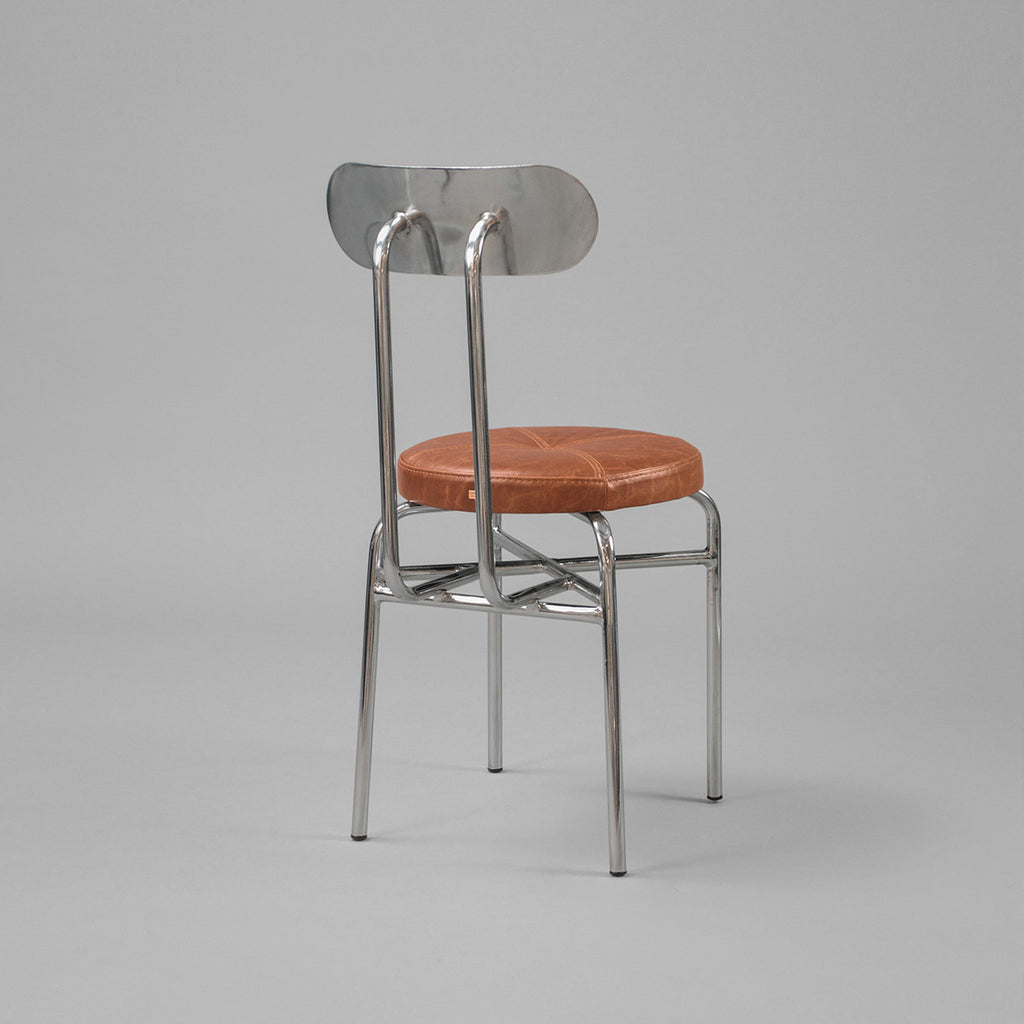 Silla Duvet Krom Cuero