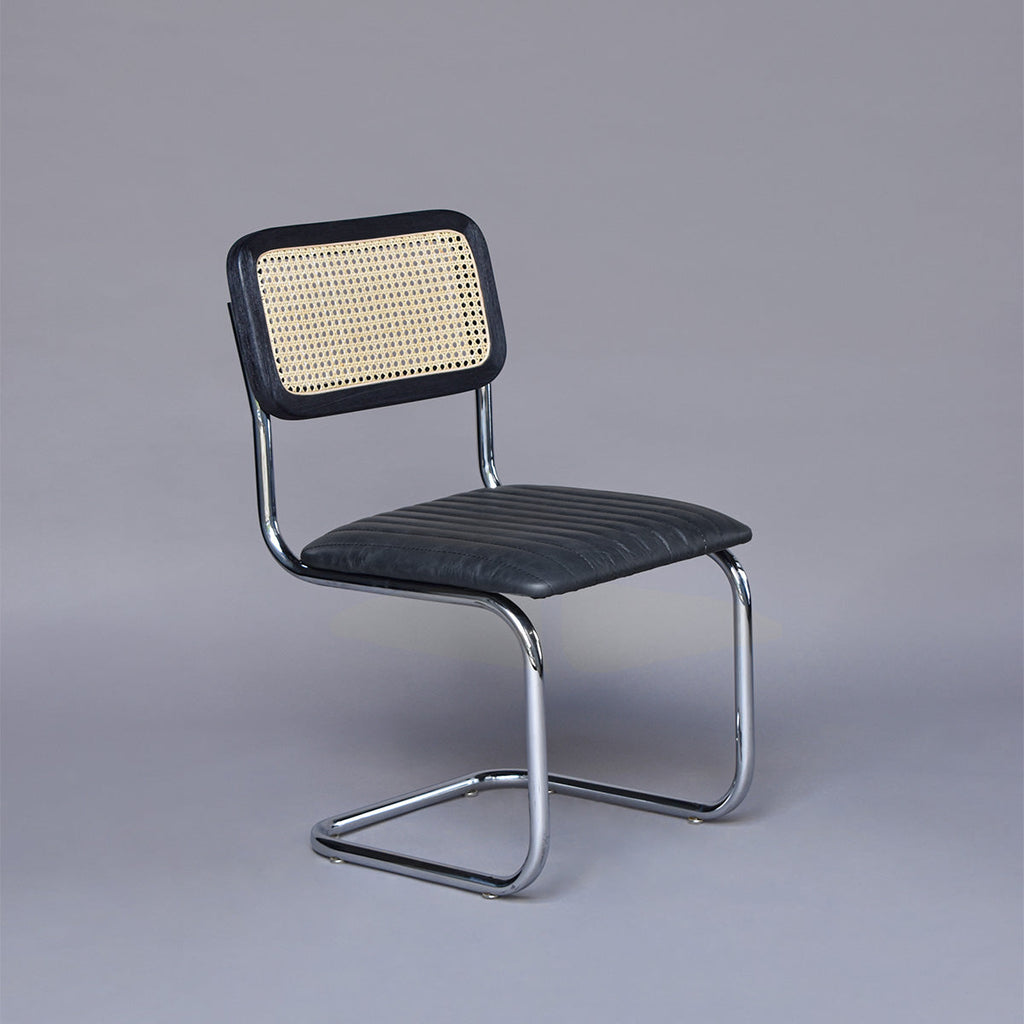 Silla Tissu Den Krom Cuero