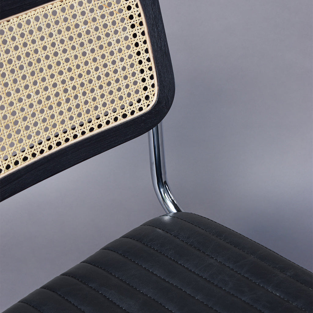 Silla Tissu Den Krom Cuero