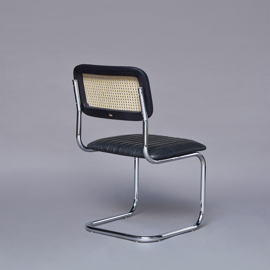 Silla Tissu Den Krom Cuero