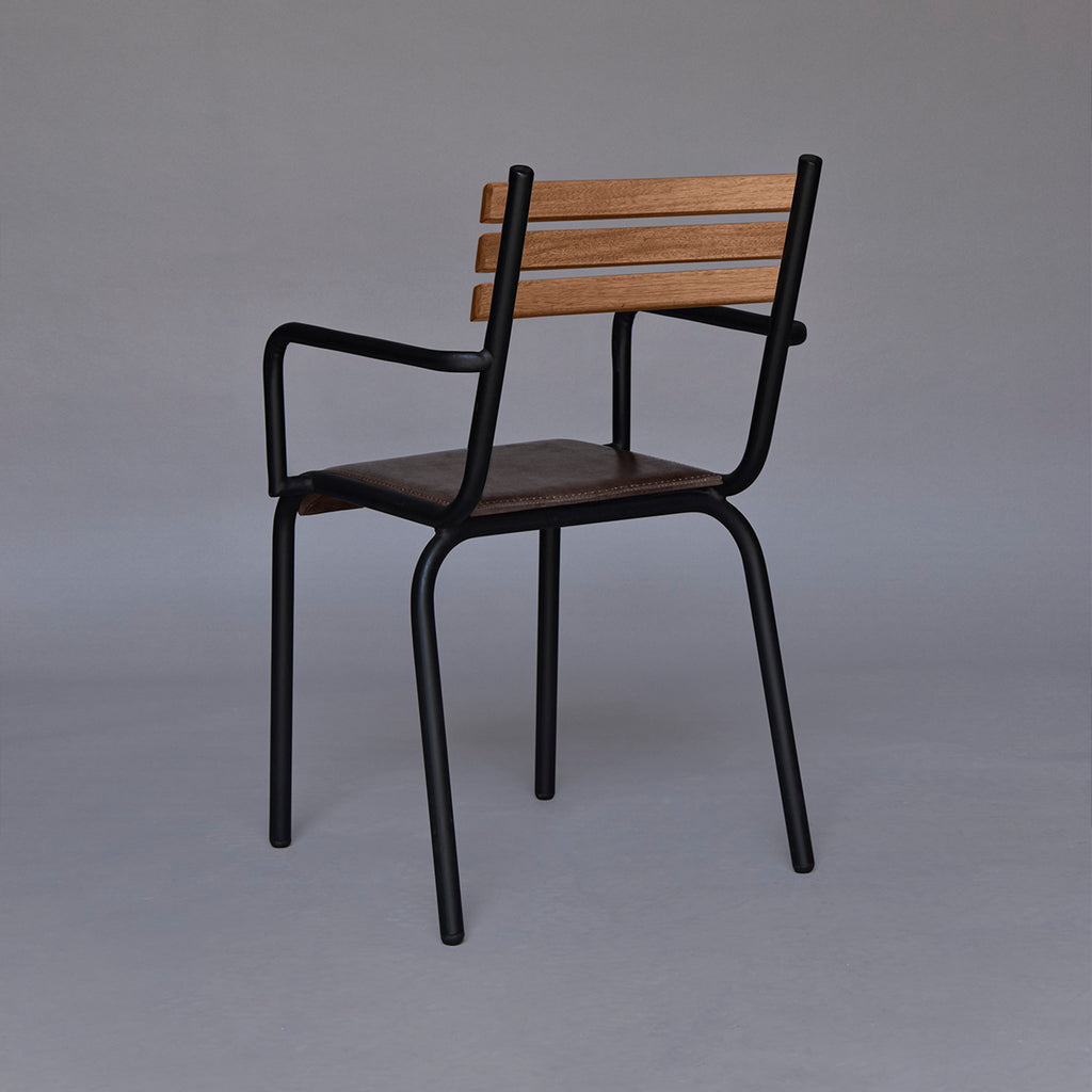 Silla con Brazos Rock Cuero