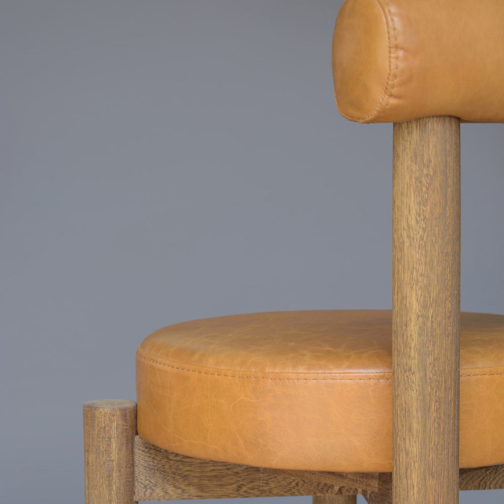 Silla de Barra Lumi Cuero