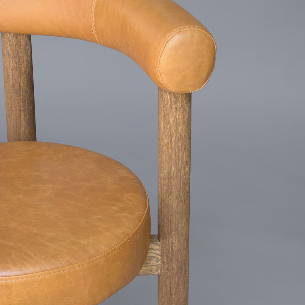 Silla de Barra Lumi Cuero