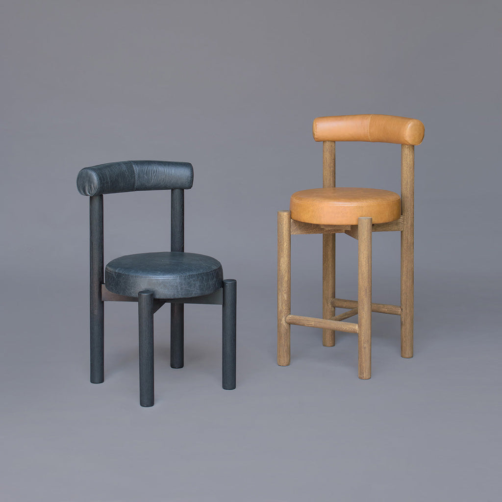 Silla de Barra Lumi Cuero