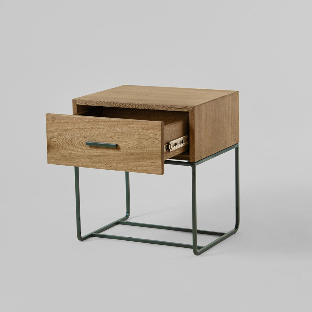 Mesa de Noche Nox Cajón Roble