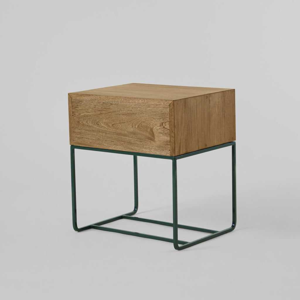 Mesa de Noche Nox Cajón Roble