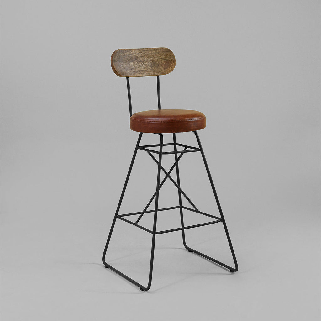 Silla de Barra Viken Cuero