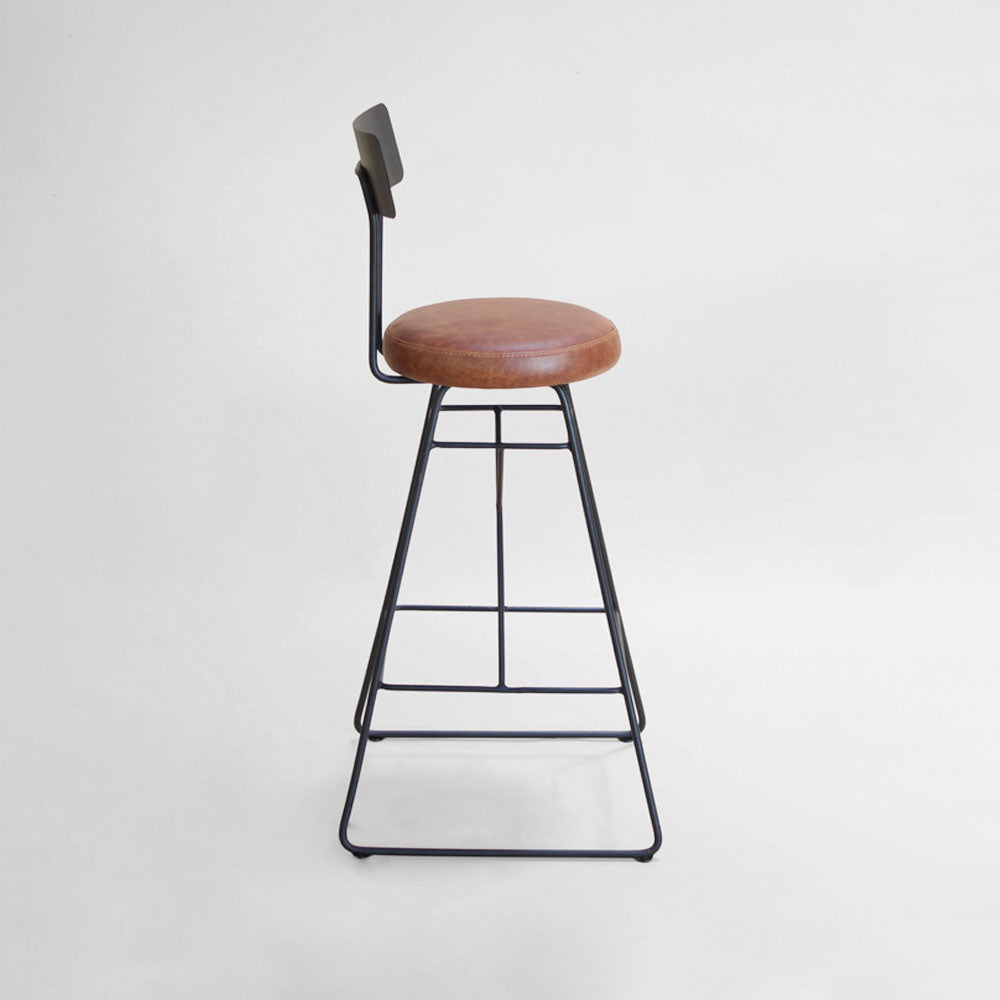 Silla de Barra Loren Cuero