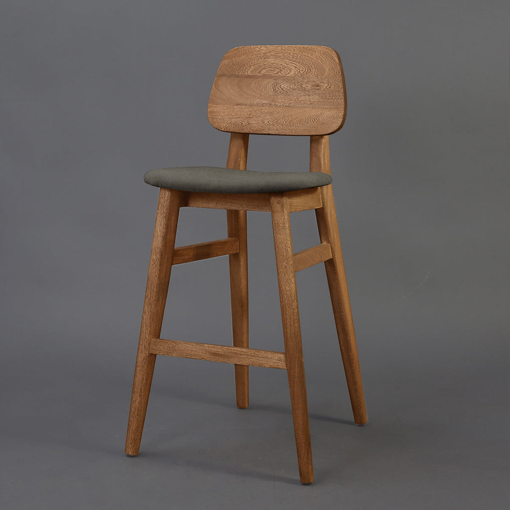 Silla de Barra Wooden Tela