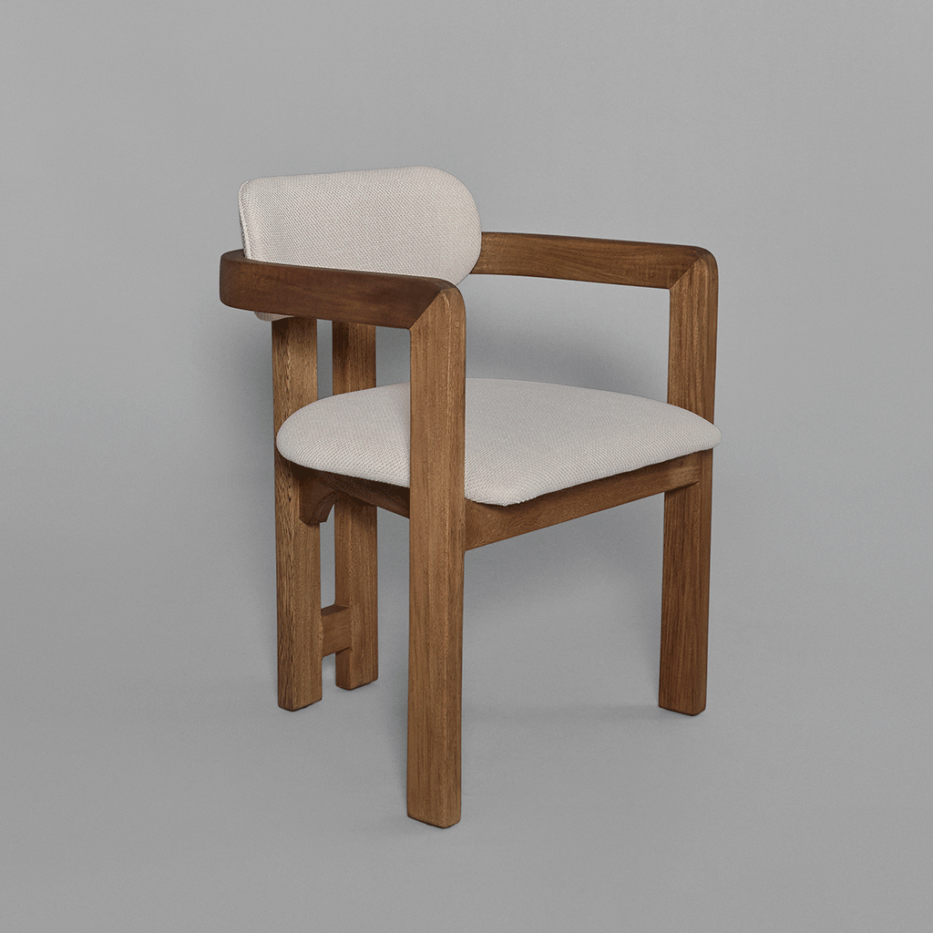 Silla con Brazos Knus Tela