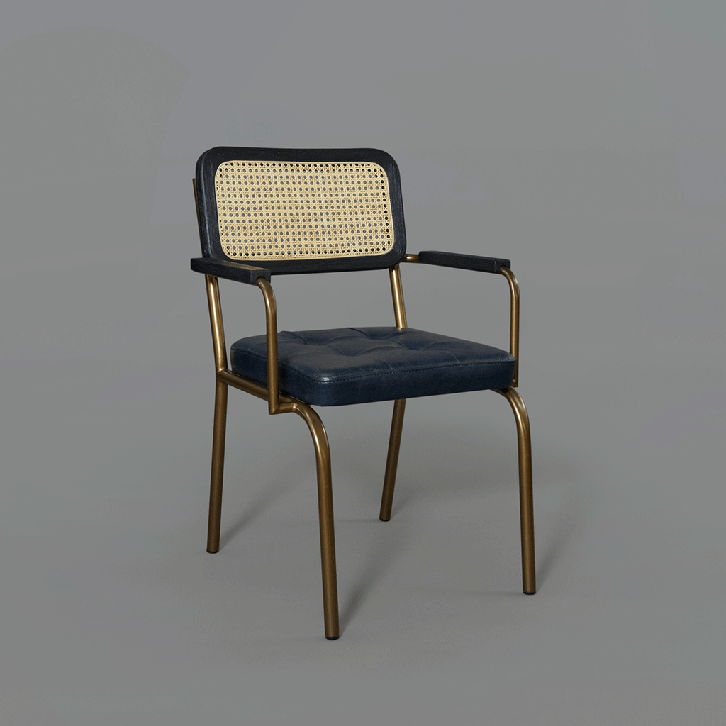 Silla con Brazos Stary Den Cuero