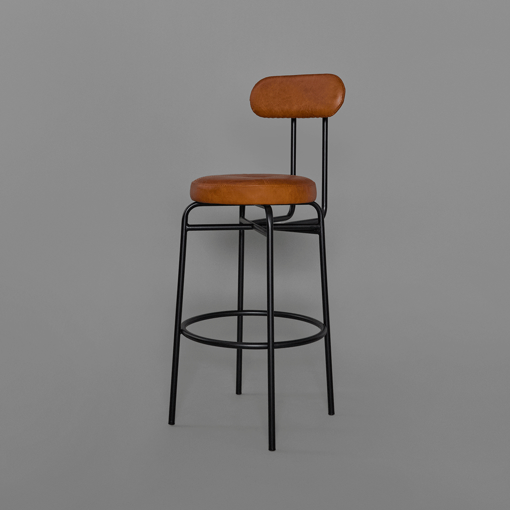 Silla de Barra Duvet Seos Cuero