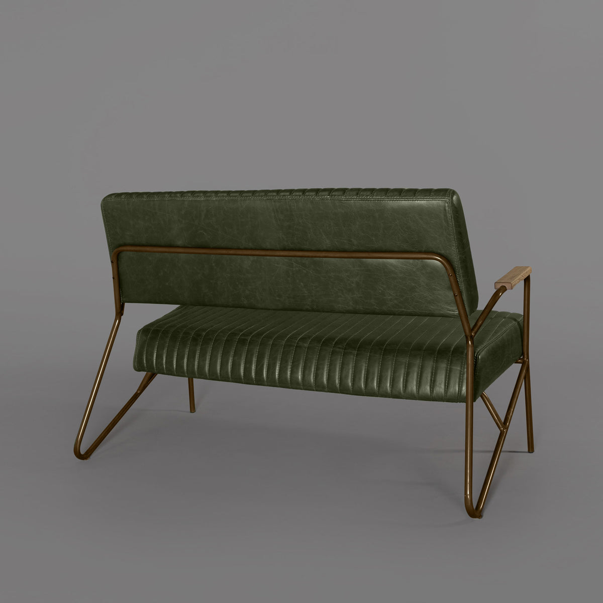 Sofá Lansa Rillen Cuero|Metal, Madera y Cuero. – 902 Showroom