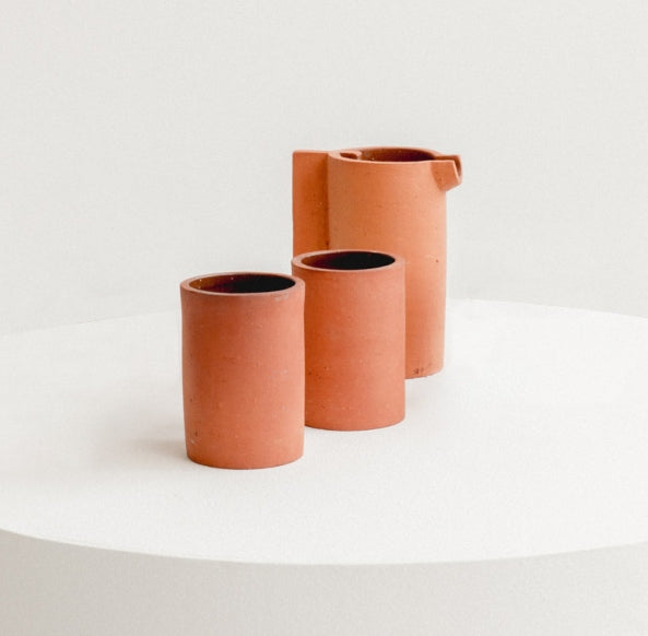 Jarra Leña + 2 vasos